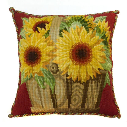 Sunflower Basket Needlepoint Kit Elizabeth Bradley Design 