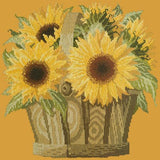 Sunflower Basket Needlepoint Kit Elizabeth Bradley Design Yellow 