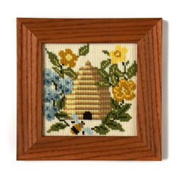 The Beekeeper Mini Kit Needlepoint Kit Elizabeth Bradley Design 