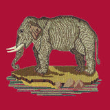 The Elephant Needlepoint Kit Elizabeth Bradley Design Bright Red 