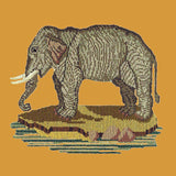 The Elephant Needlepoint Kit Elizabeth Bradley Design Yellow 
