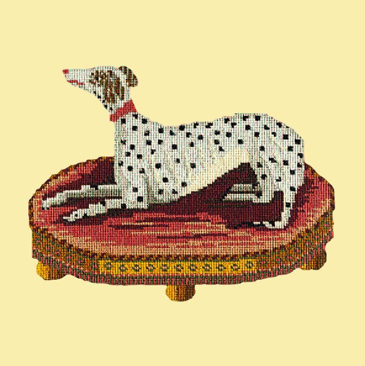 The Spotted Dog Needlepoint Kit Elizabeth Bradley Design Butter Yellow 