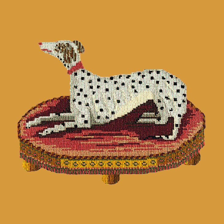 The Spotted Dog Needlepoint Kit Elizabeth Bradley Design Yellow 
