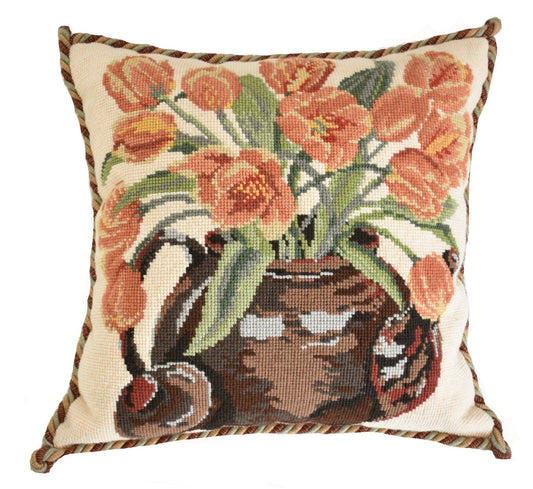 Tulip Teapot Needlepoint Kit Elizabeth Bradley Design 