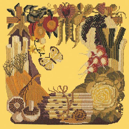 Vegetables Needlepoint Kit Elizabeth Bradley Design Sunflower Yellow 