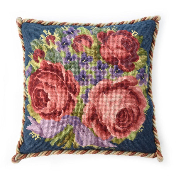 Violets and Roses Needlepoint Kit Elizabeth Bradley Design 