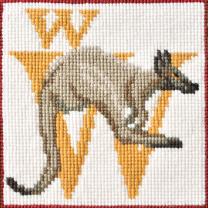 W-Wallaby Needlepoint Kit Elizabeth Bradley Design 