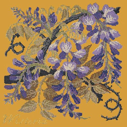 Wisteria Needlepoint Kit Elizabeth Bradley Design Yellow 