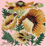 Yellow Poppy Needlepoint Kit Elizabeth Bradley Design Pale Rose 