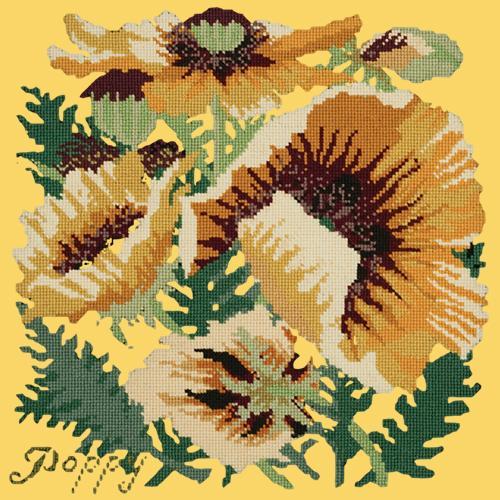 Yellow Poppy Needlepoint Kit Elizabeth Bradley Design Sunflower Yellow 