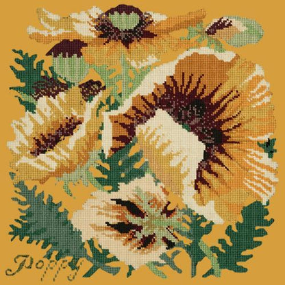 Yellow Poppy Needlepoint Kit Elizabeth Bradley Design Yellow 